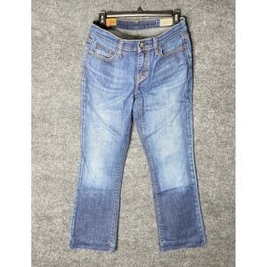GAP Bootcut Jeans Women‎ Blue Wash Denim Pants Size 8 Vintage Boho Biker Stretch